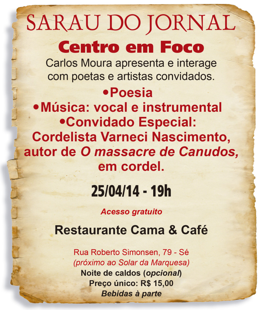 Sarau Centro em Fogo