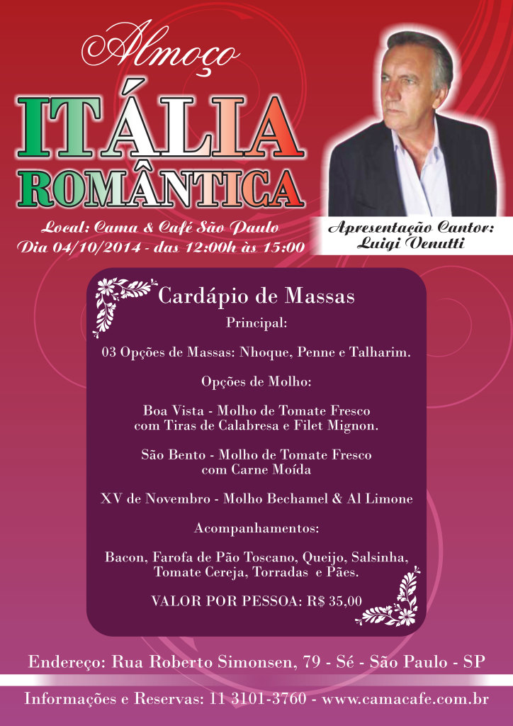 Almoço Itália-Romantica